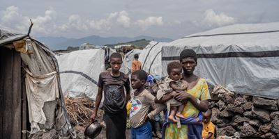 Familier på flugt i DR Congo